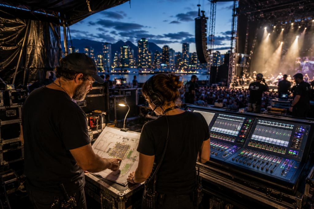Vancouver event production crew live sound operations