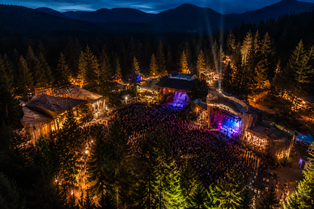 BC festival permanent stage infrastructure Shambhala