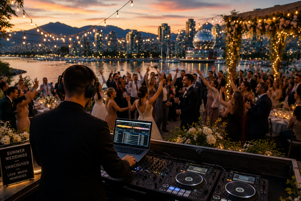 Vancouver summer wedding dj