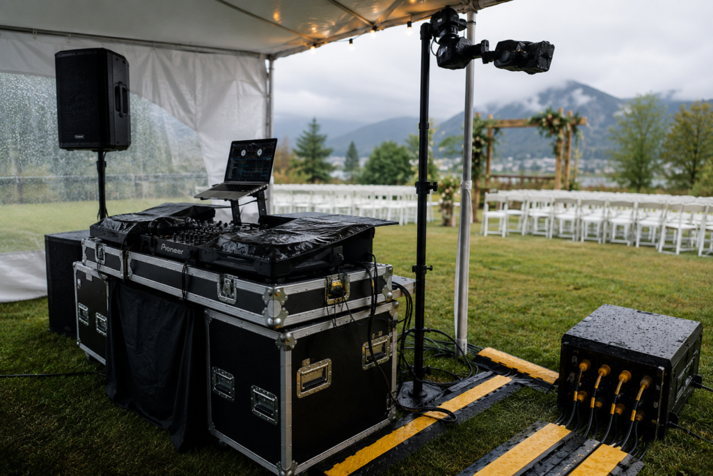 outdoor wedding rain plan Vancouver