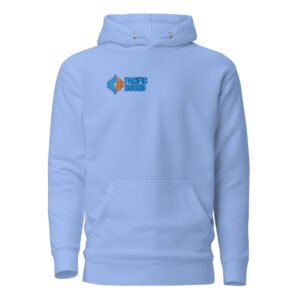 Read the Room — Blue Waveform Hoodie | Pacific Sound